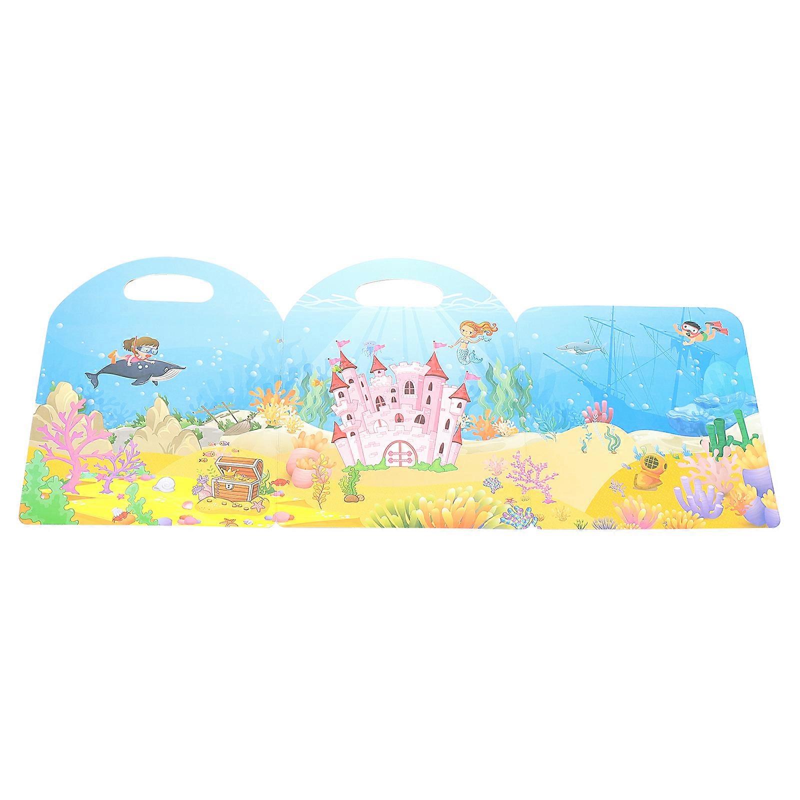 5Pcs Kids Sticker Book Rectangular Educational Toy Fun Activity For Cognitive Development And Travel