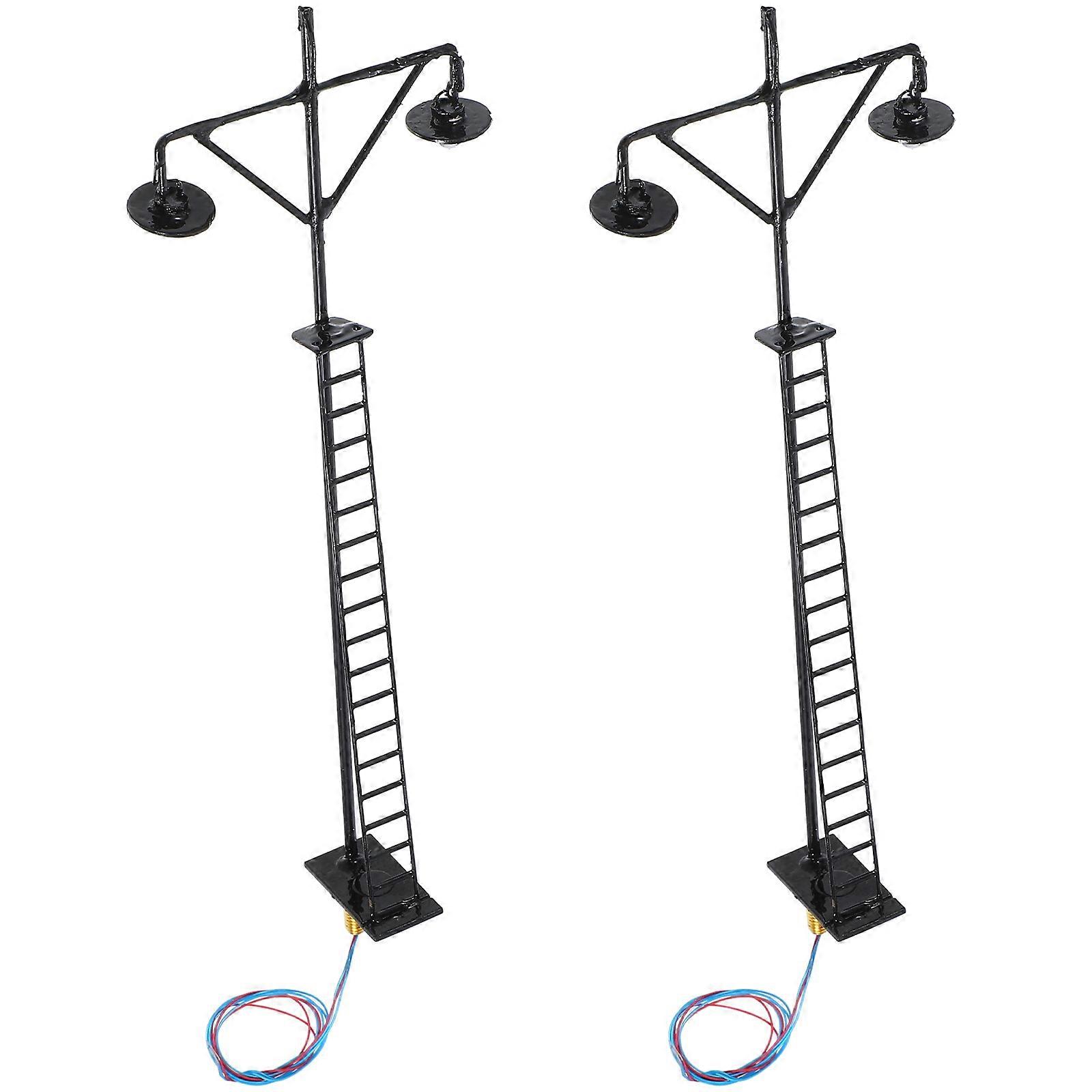 Model Railway Lamp Decorative Led Lighting For Train Models 2Pcs