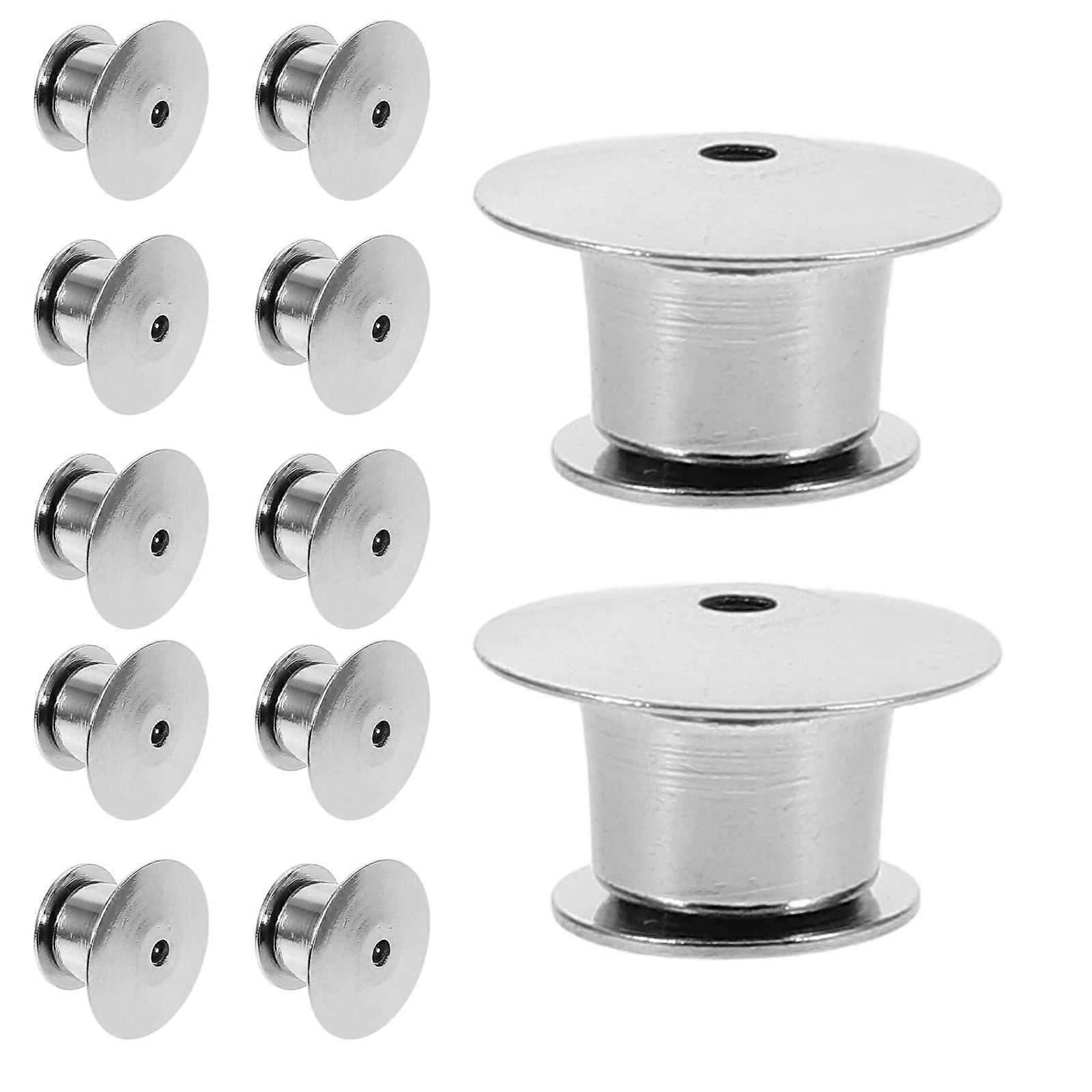 Locking Pin Backs 30Pcs Easy Installation Metal Fastening For Everyday Use Craft Making And Jewelry