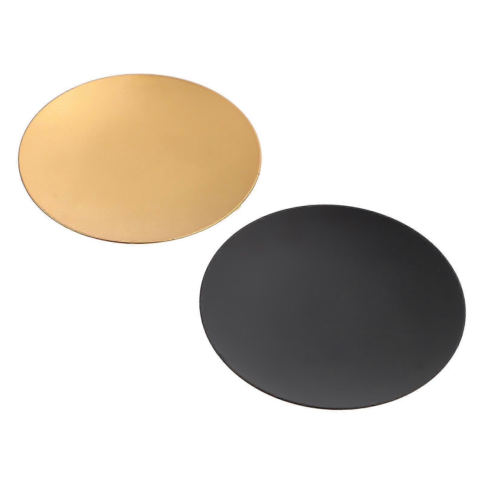 Iron Candlestick Decor Candle Plates for Home Use 4Pcs