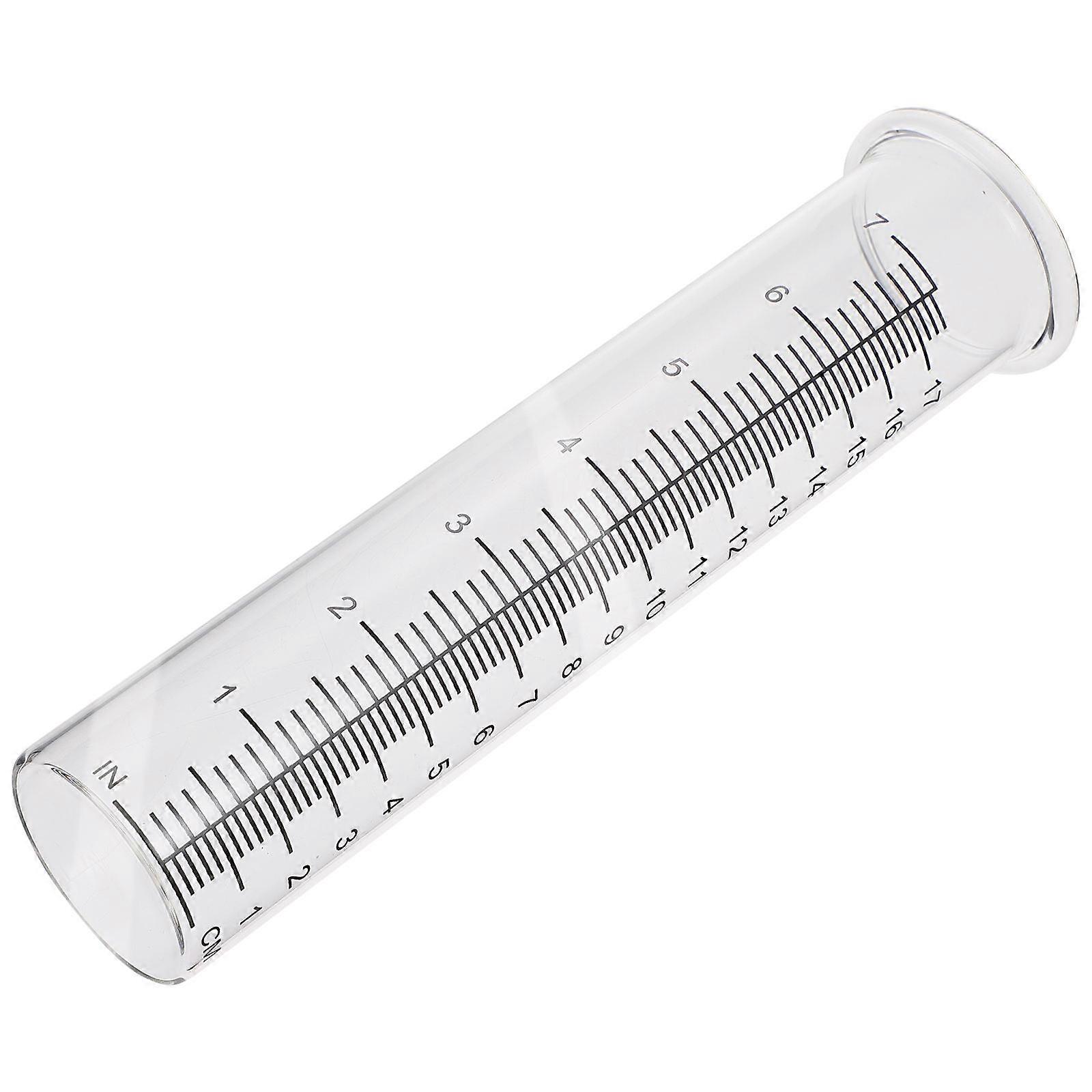 Rainfall Gauge Tool Glass Measuring Cylinder for Measuring Use 4Pcs