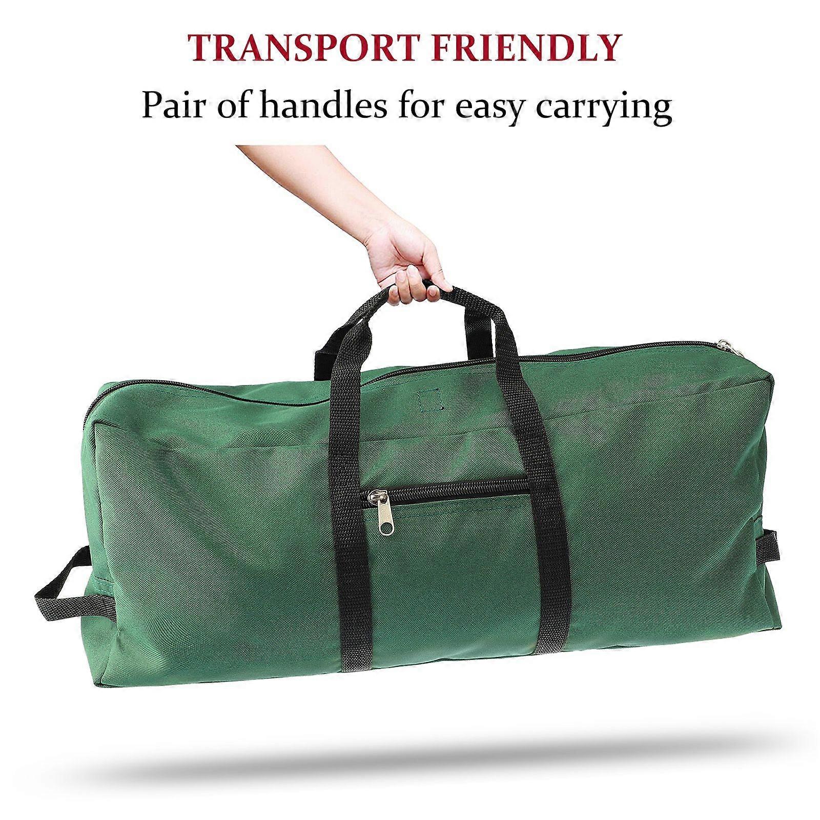 Christmas Tree Storage Bag 600D Oxford Cloth with Handle for 7in Tall Detachable Tree Red 152.4x50.8x63.5cm
