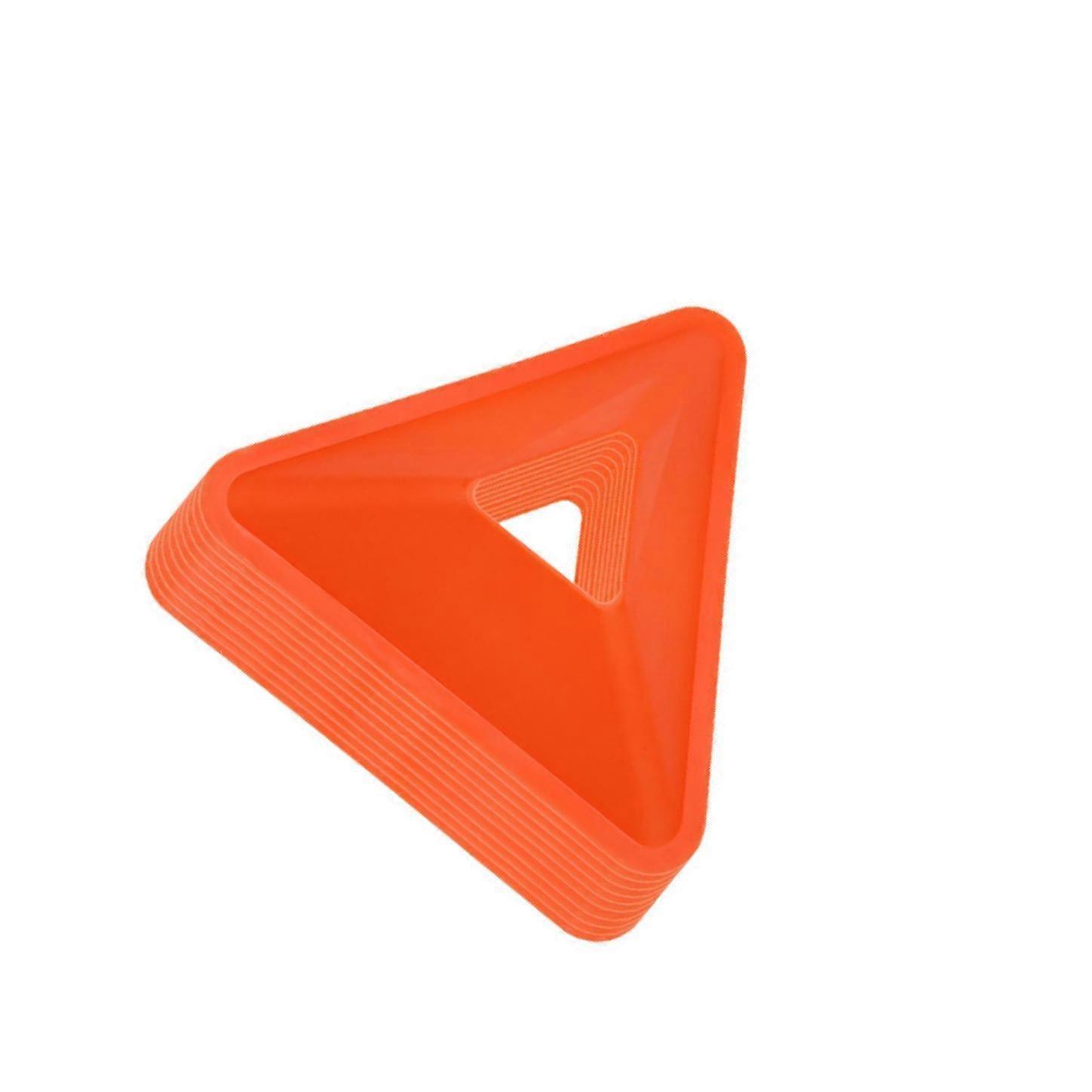 10Pcs Soccer Triangle Training Cones Garden Flexible Agility Soccer Training