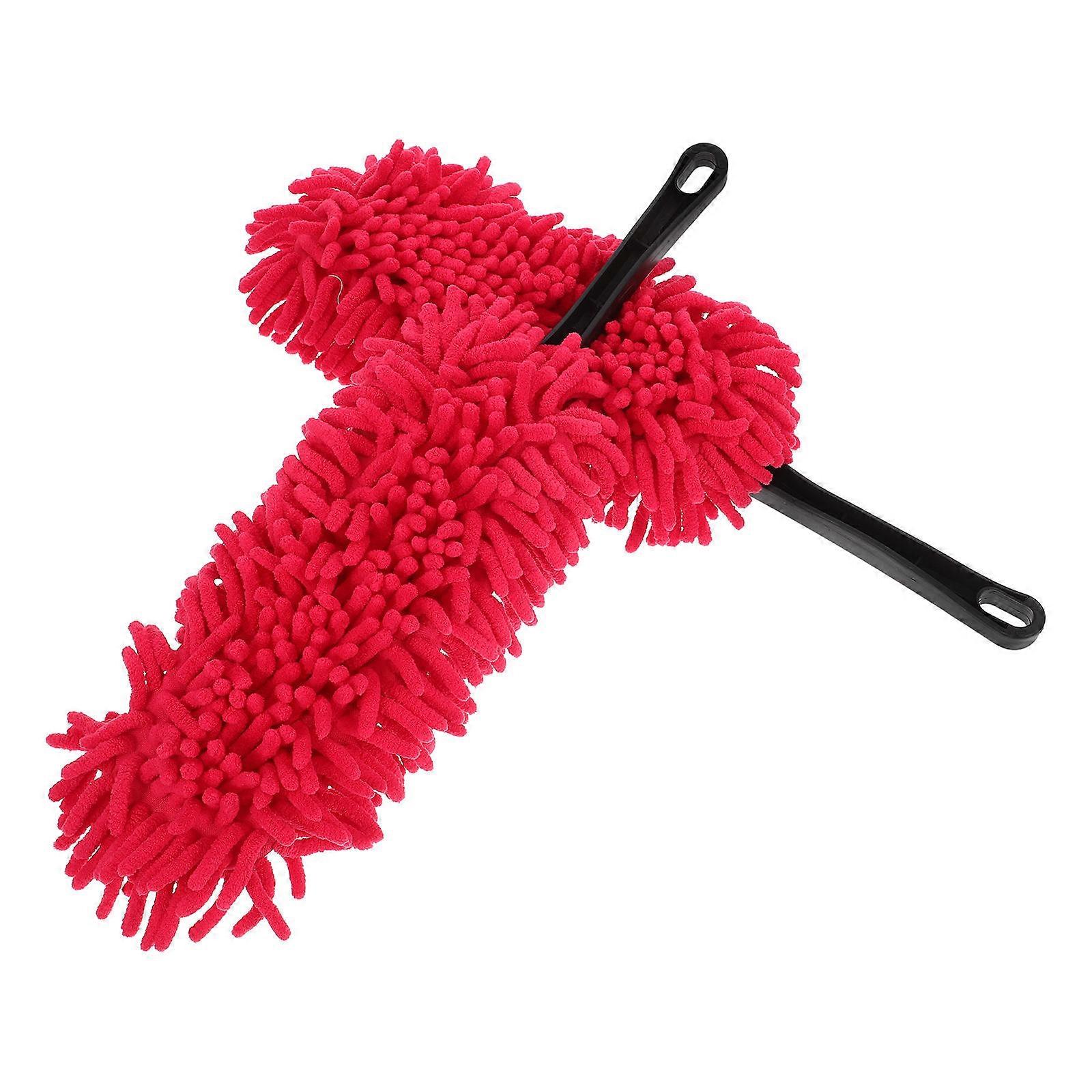 Red Chenille Car Duster Cleaning Tool for Cleaning 8Pcs Handheld Duster