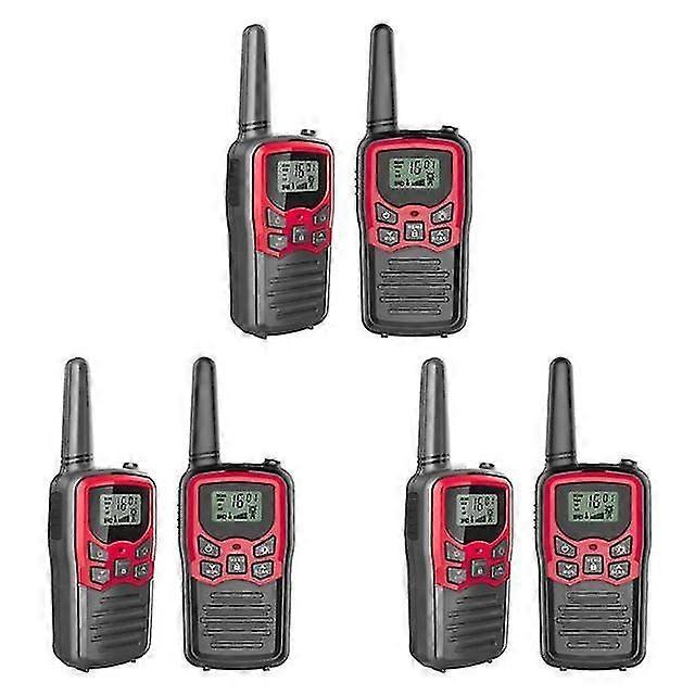 Walkie Talkies For Adults Long Range 6 Pack 2-way Radios Up To 5 Miles Range In-jinmu3