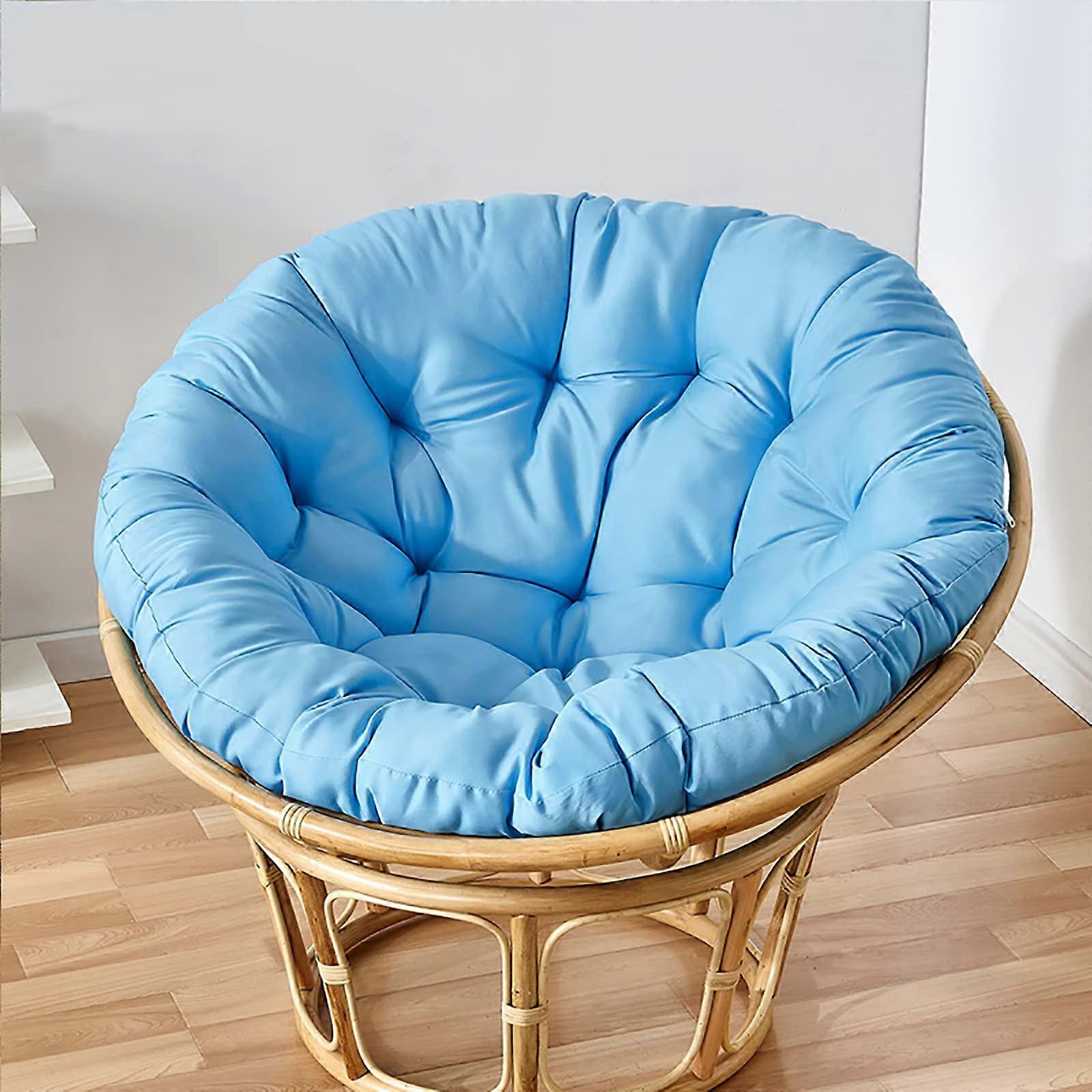 Thickened Overstuffed Round Chair Cushion For Hanging Egg Chair And Swing Rocking Chair 27.56x27.56in