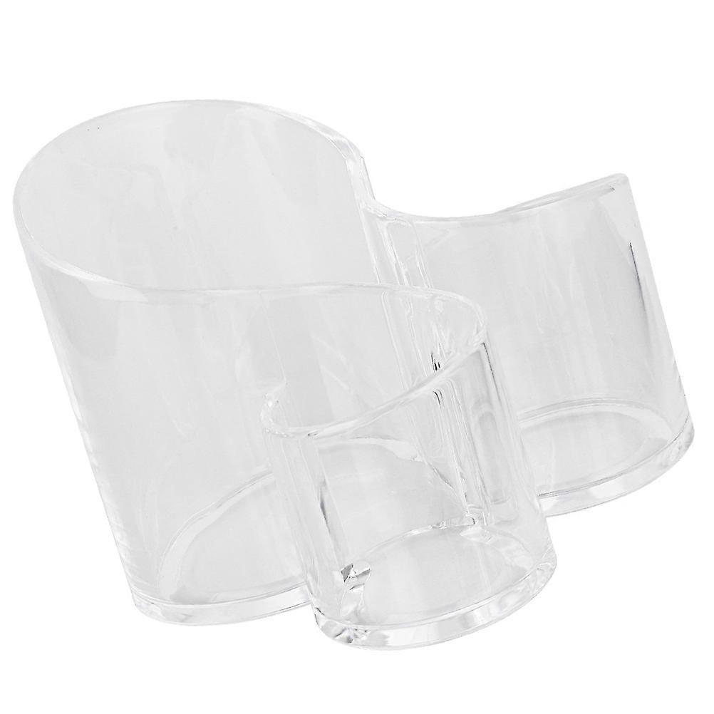 Makeup Storage Box for Storage 2Pcs White Dustproof Clamshell Container