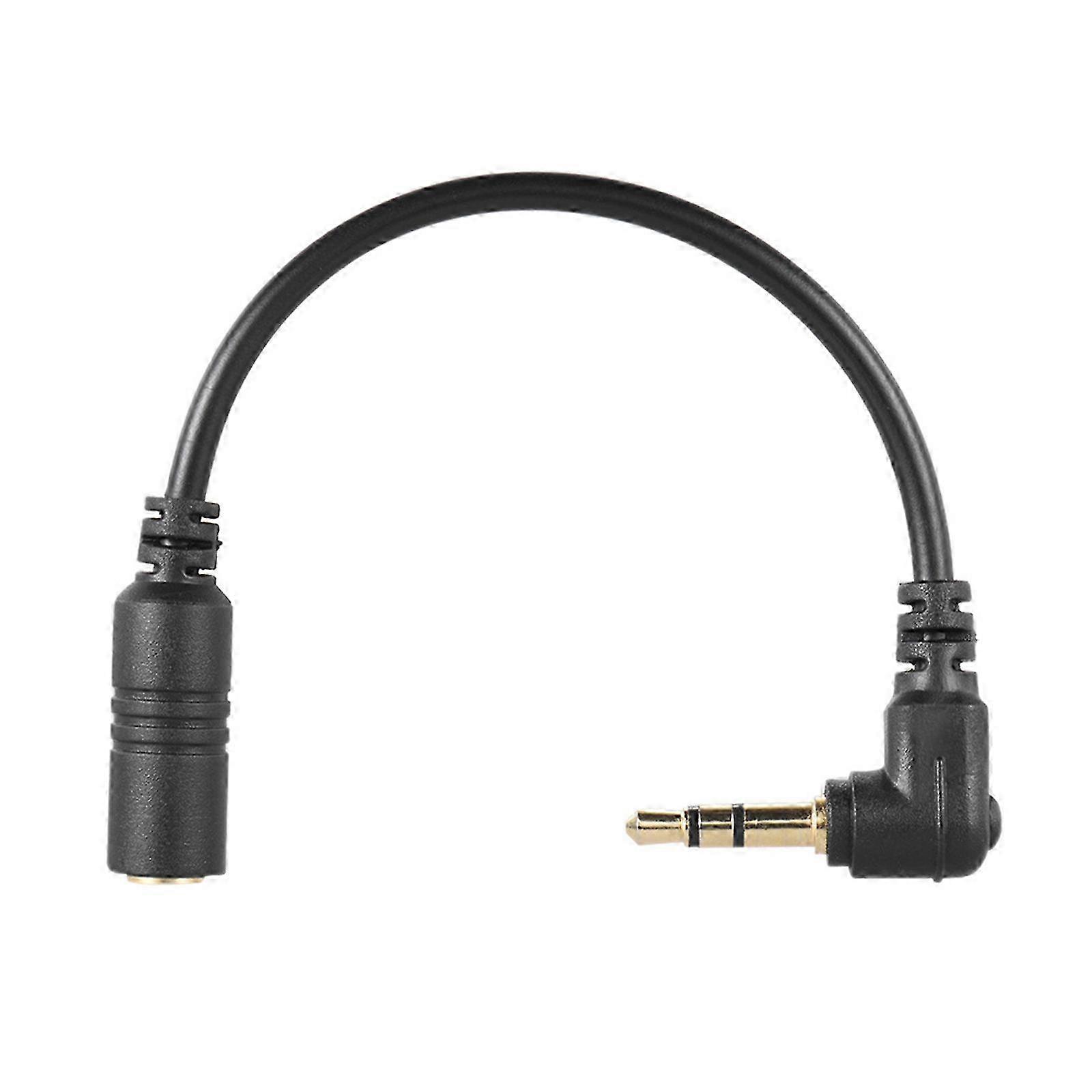 3.5mm Auditory Adapter Cable with 90 Degree Right Angled Plug for Smartphones and DSLR Microphones Connection 26s
