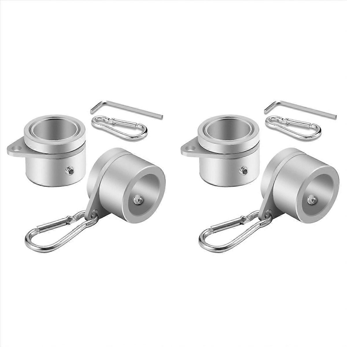 2 Pcs Flag Pole Rings Anti Wrap Flag Pole Clips Swivels 360° Rotating Flagpole Flag Mounting Rings