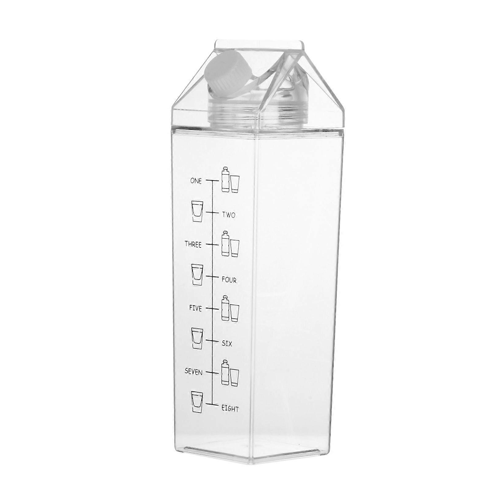 Plastic Milk Cup Practical Drinking Cup Transparent Storage Container (1000ml)