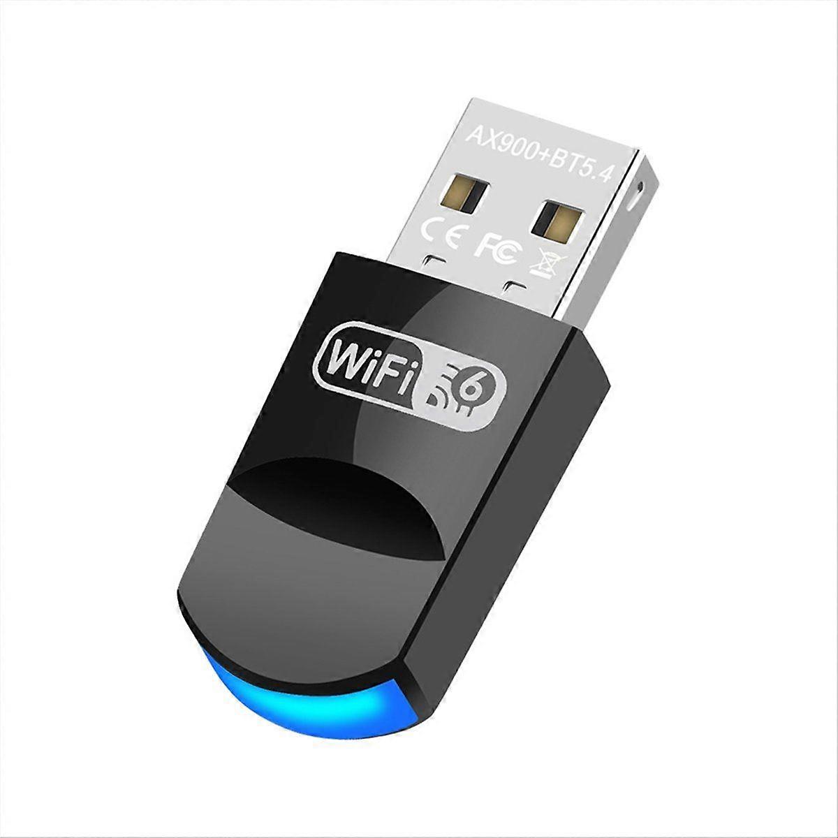 AX900 USB WiFi Adapter WiFi 6 286Mbps Bluetooth 5.4 2.4G/5GHz Wireless Network Card for Win10 11 Desktop Laptop