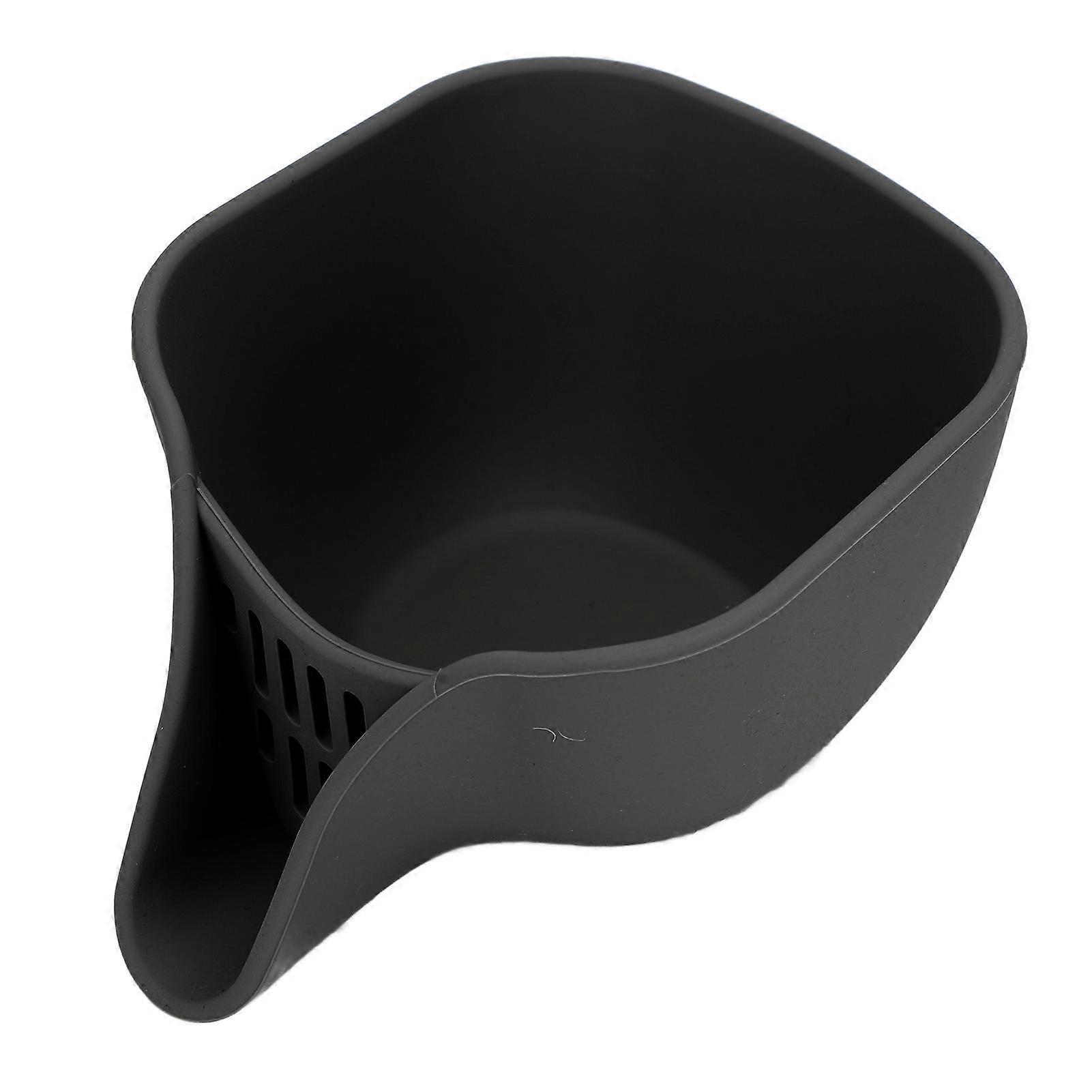 Multifunction Silicone Water Filter Basket 19.5x10.4cm Black