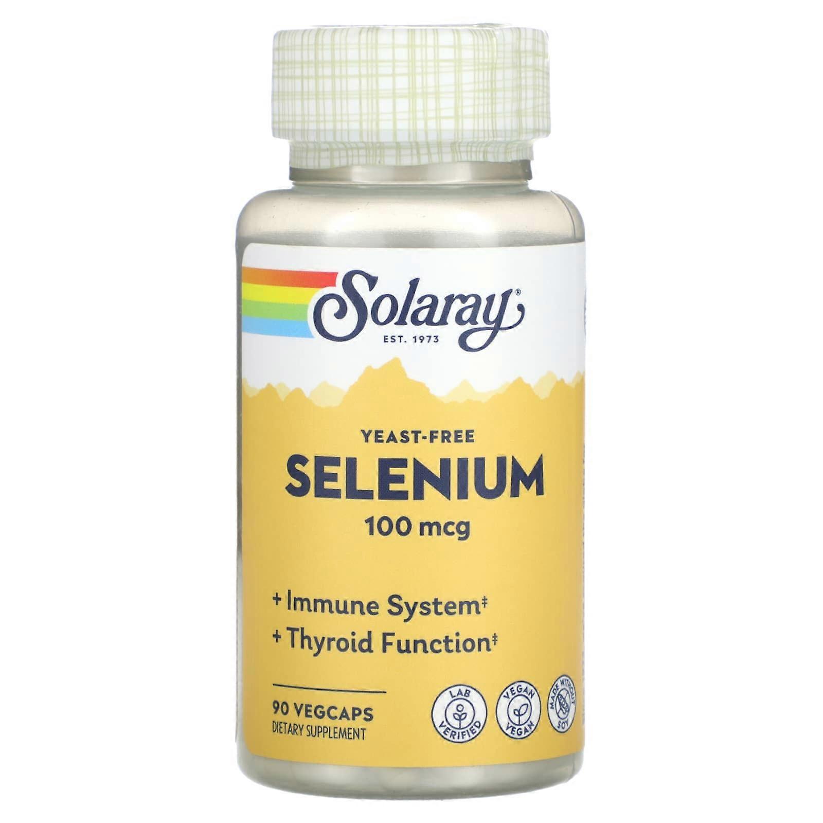 Yeast-Free Selenium, 100 mcg, 90 VegCaps