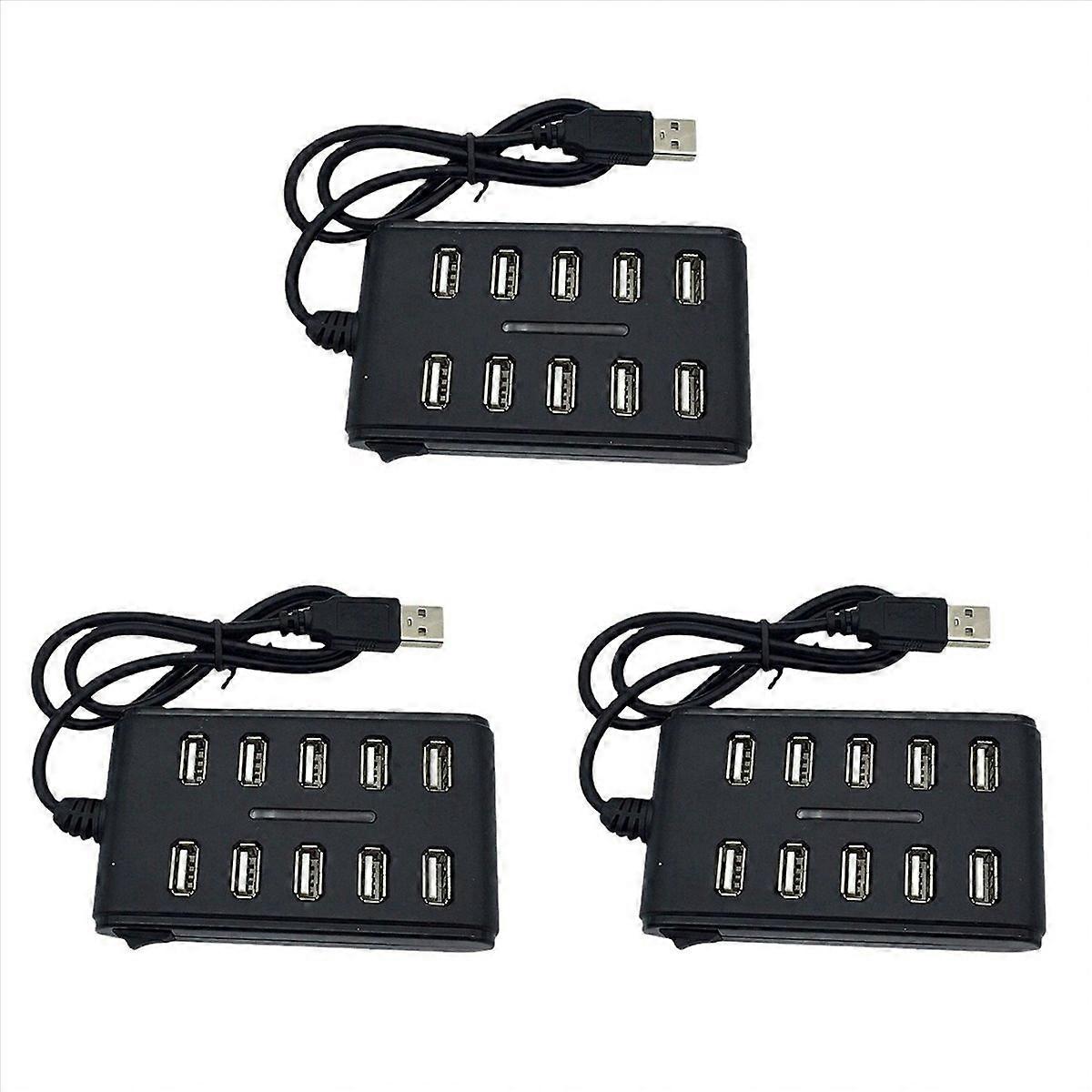 10 Port High Speed Extension Cable USB 2.0 Hub Adapter for Laptop