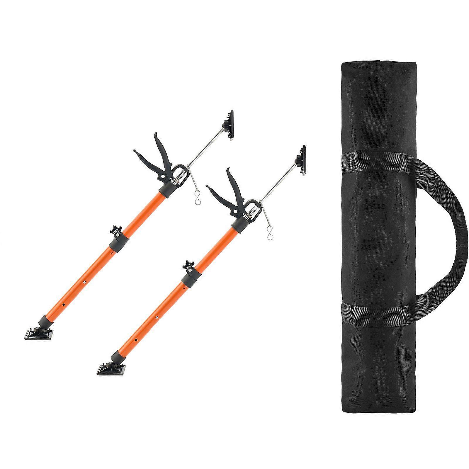 Cabinet Jack Support Pole, 2-Pack, 54-155 cm Steel Telescopic Quick Support Rod, Adjustable 3rd Hand System up to 70 kg Capacity
