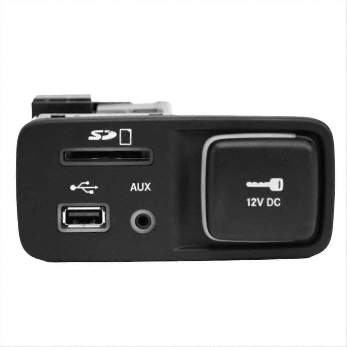 USB Port Socket Holder with Cover SD Card AUX Port 68146071AC for Center Console Interface