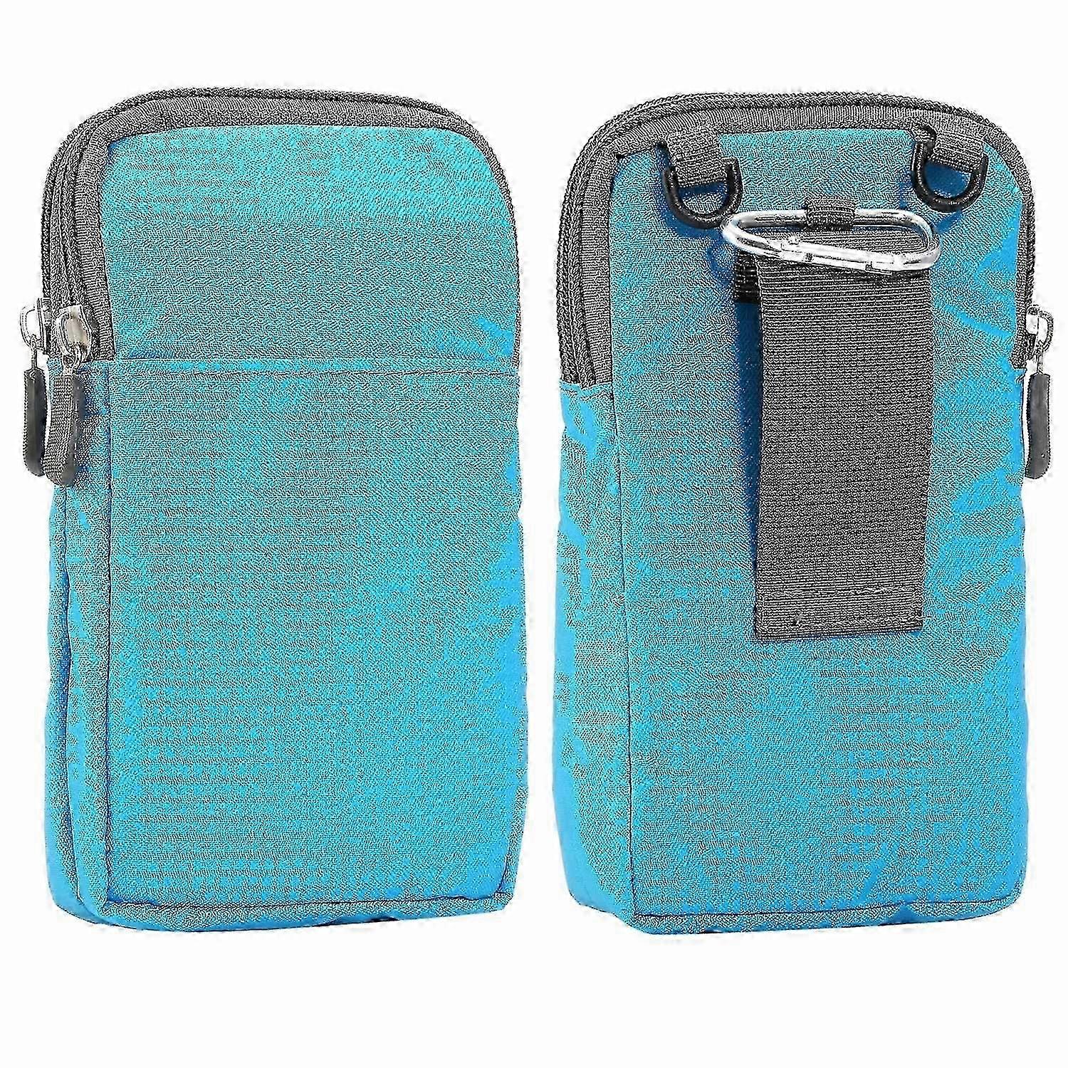 Universal 6.3-6.9 inch Crossbody Phone Case Waist Bag with Elastic Belt Loop Suitable for Outdoor Running and Camping