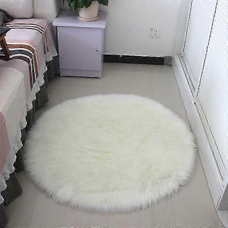 Soft Washable Shiny Sheepskin Fur Wool Carpet Rugs for Floor Chairs Bed