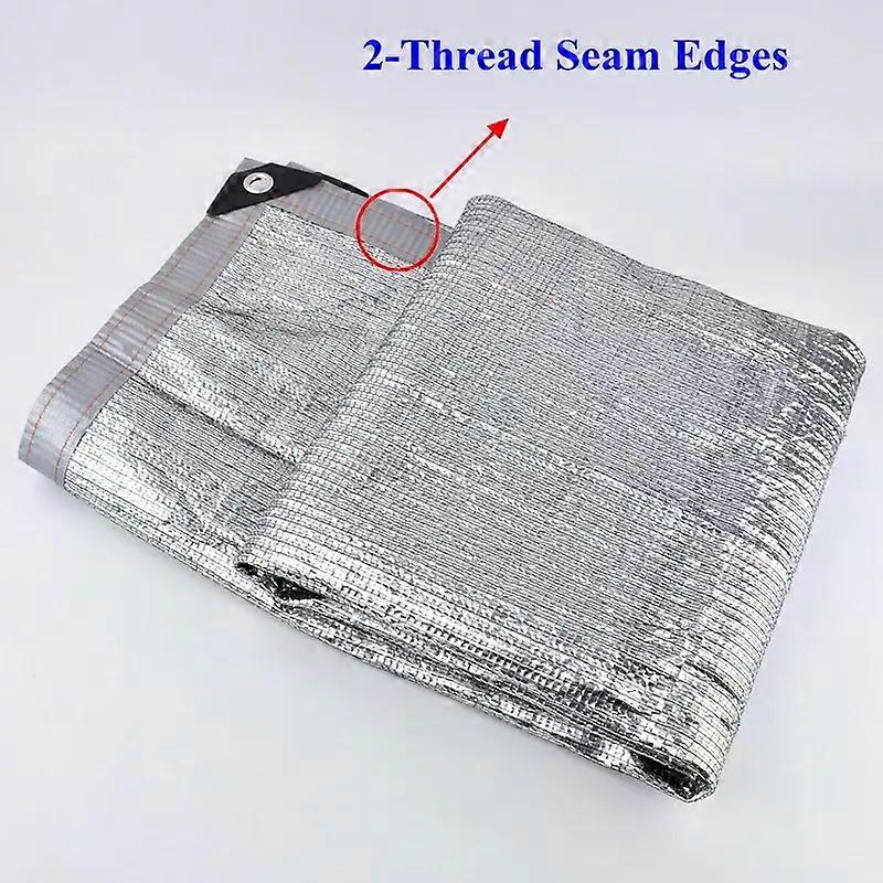 Anti-UV Aluminum Foil Sunshade Net Balcony Succulent Plant Shelter Shading Net Outdoor Awning Swimming Pool Shading Rate 85~99%