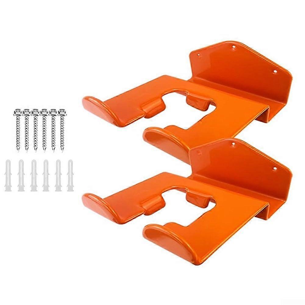 Heavy Duty Eater Hook Trimmer Stand Wall Mount Garden Tools Organizer Sturdy Trimmer Storage Rack