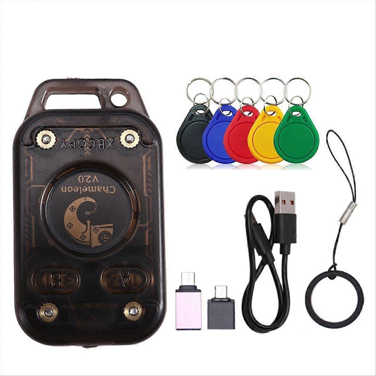 Chameleon V2.0 RFID Smart Chip Reader Emulator+5xCUID Keychain 125Khz 13.56Mhz Card Decode Chameleo