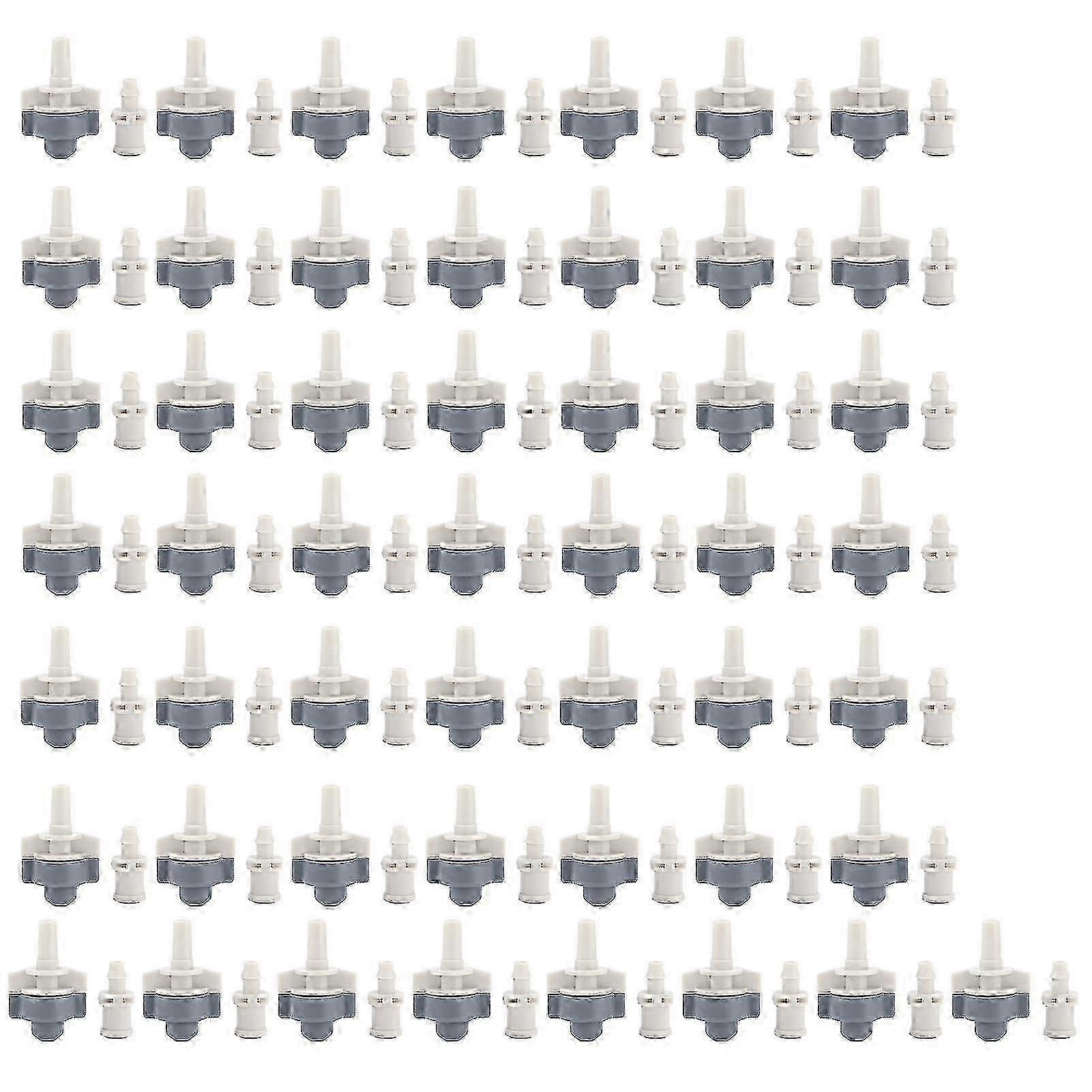 50Pcs Single Outlet Sprinkler with 50Pcs Inner Cone Large Single Hook Atomized Spray Irrigation