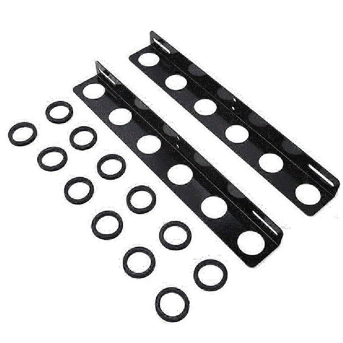 Storage rack for landscape tools on truck trailers