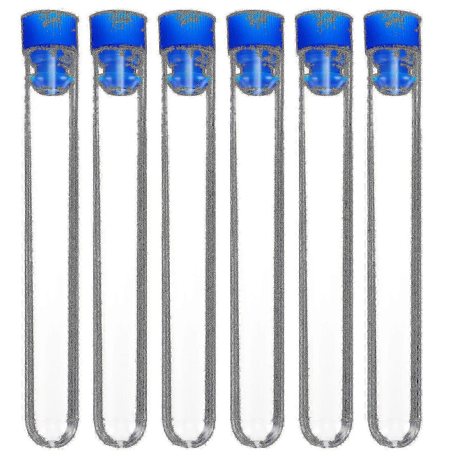 Disposable Test Tubes with Stoppers - 40 Pcs Plastic Tubes for Lab Use