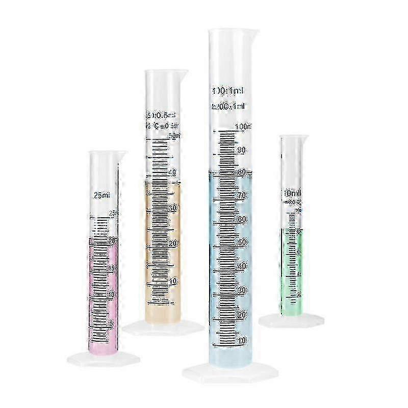 4pcs Measuring Cylinder 100ml