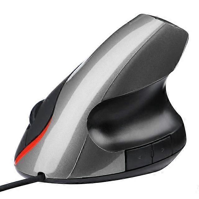 Ergonomic Design USB Vertical Optical Healing Mouse for PC Computer and Laptop - Gray