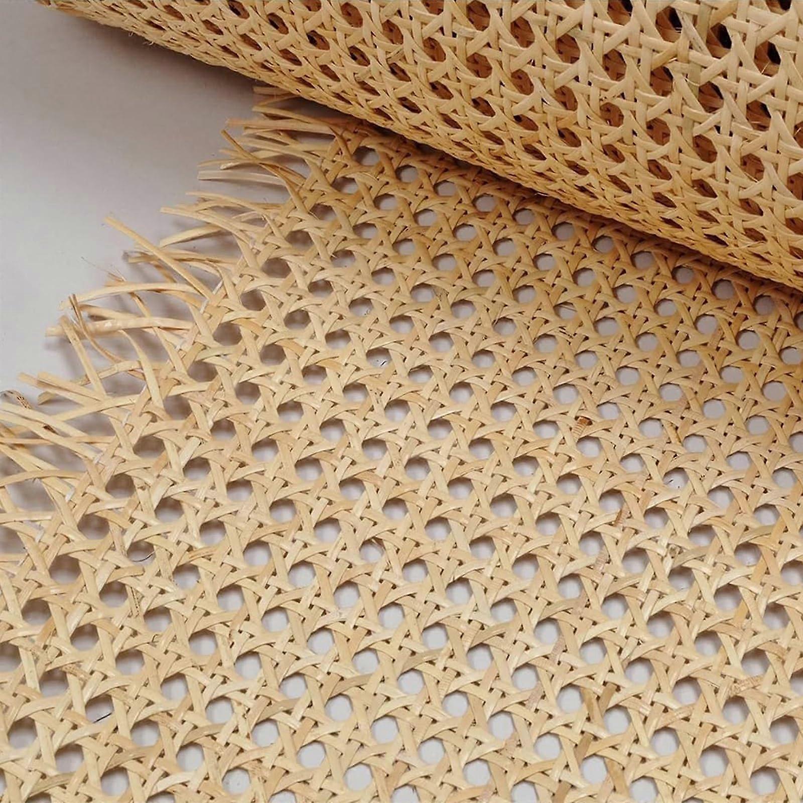 Natural Rattan Roll For Furniture  Open Weave Vienna Straw Caning Sheet Size 50 Durable Eco Friendly