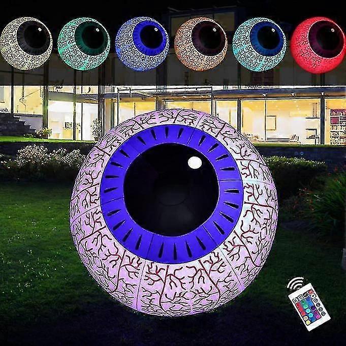 Halloween Inflatables Ghost Eyeball With Rgb Color Changing Led Light