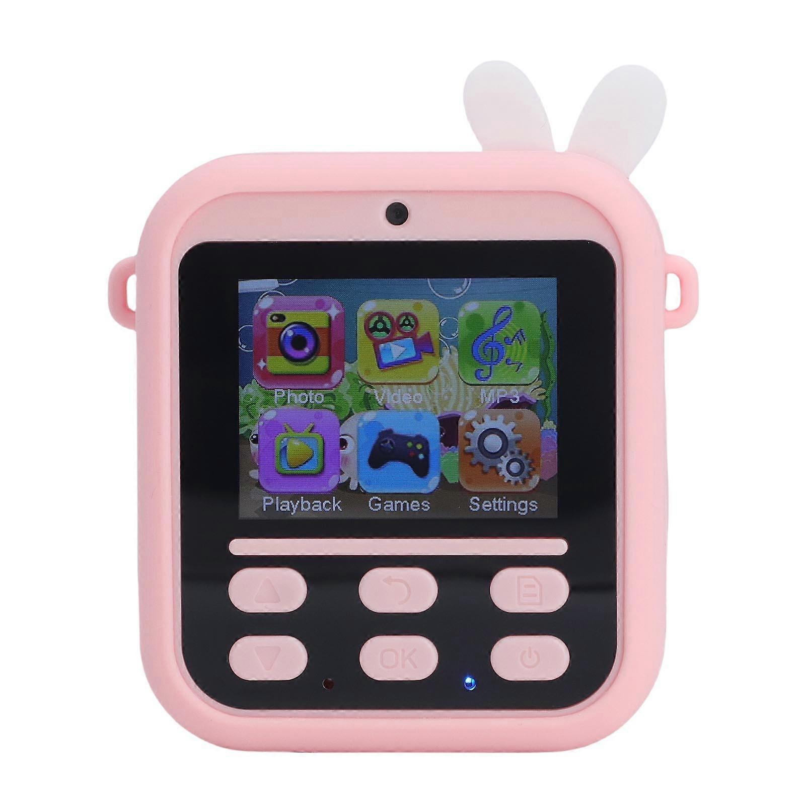 Instant Print Camera HD Double Lens 2.4 Inch Display Screen 16x Digital Zoom Instant Selfie Camera with Filters Game