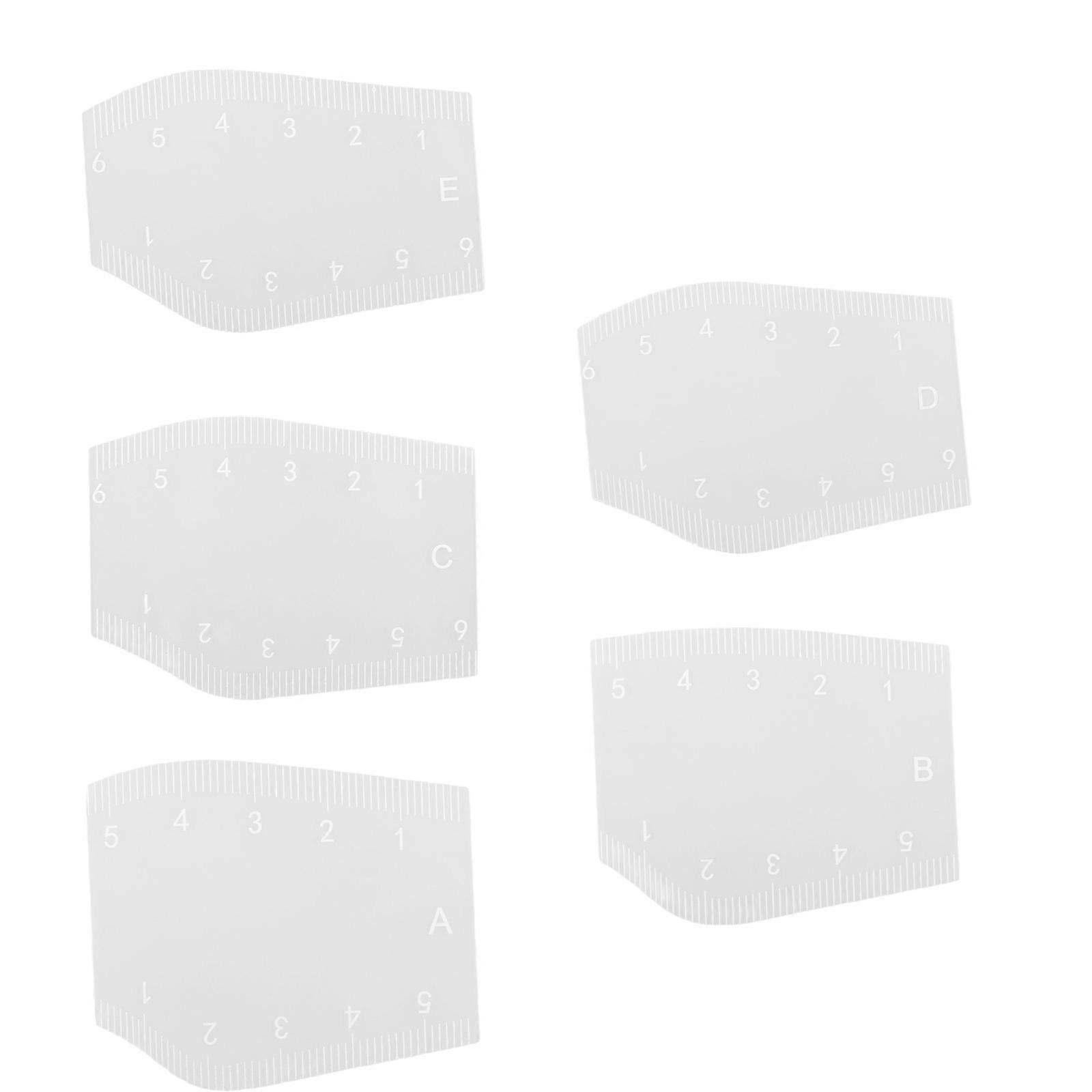 Flexible Clear Eyebrow Pattern Recyclable Tool For Easy Symmetrical Brow Plan Everywhere Multicolor