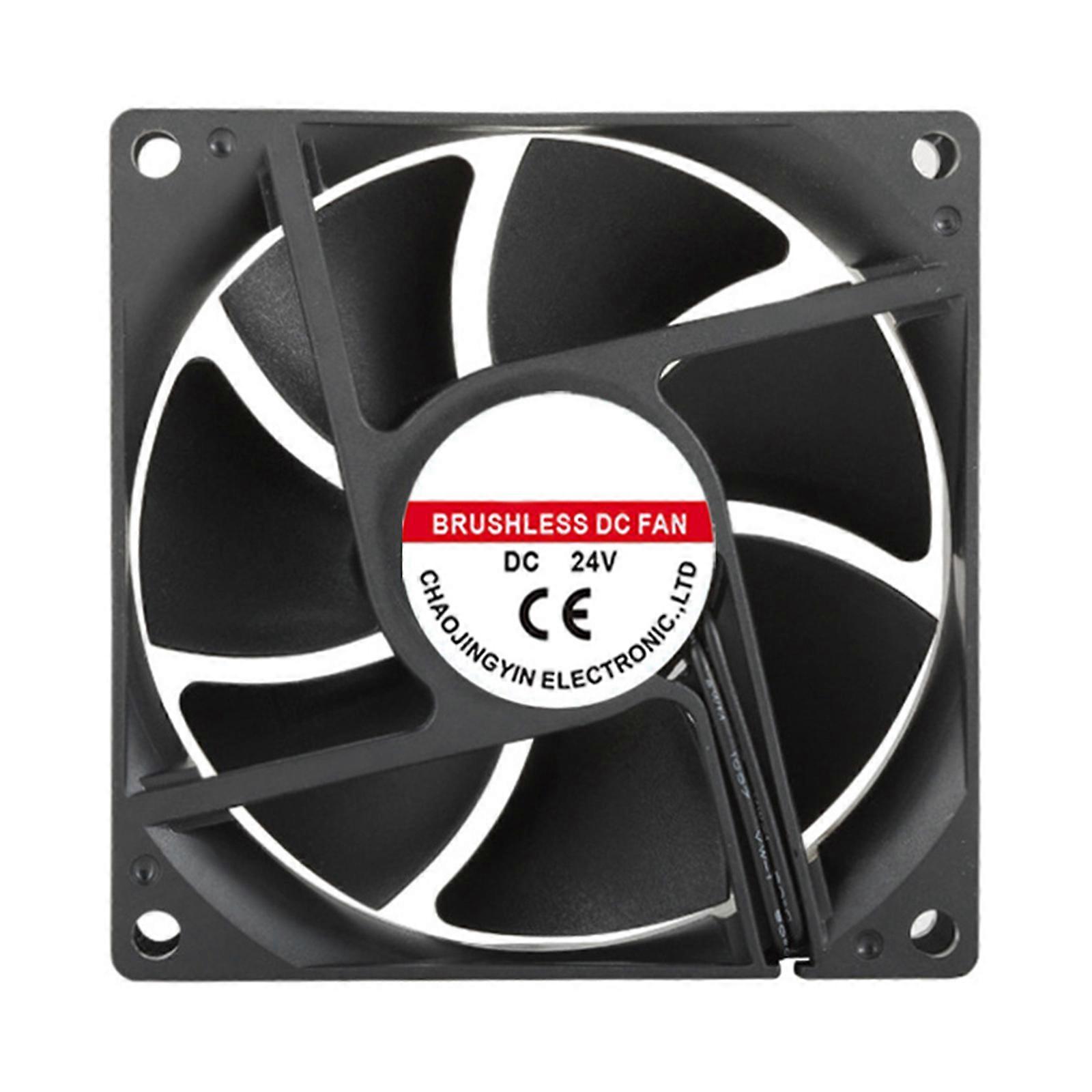 Energy Efficient 8025 Axial Fan Optimized Airflow ABS Material Construction for Server Cabinets Communication Devices Switches Cooling Multicolor