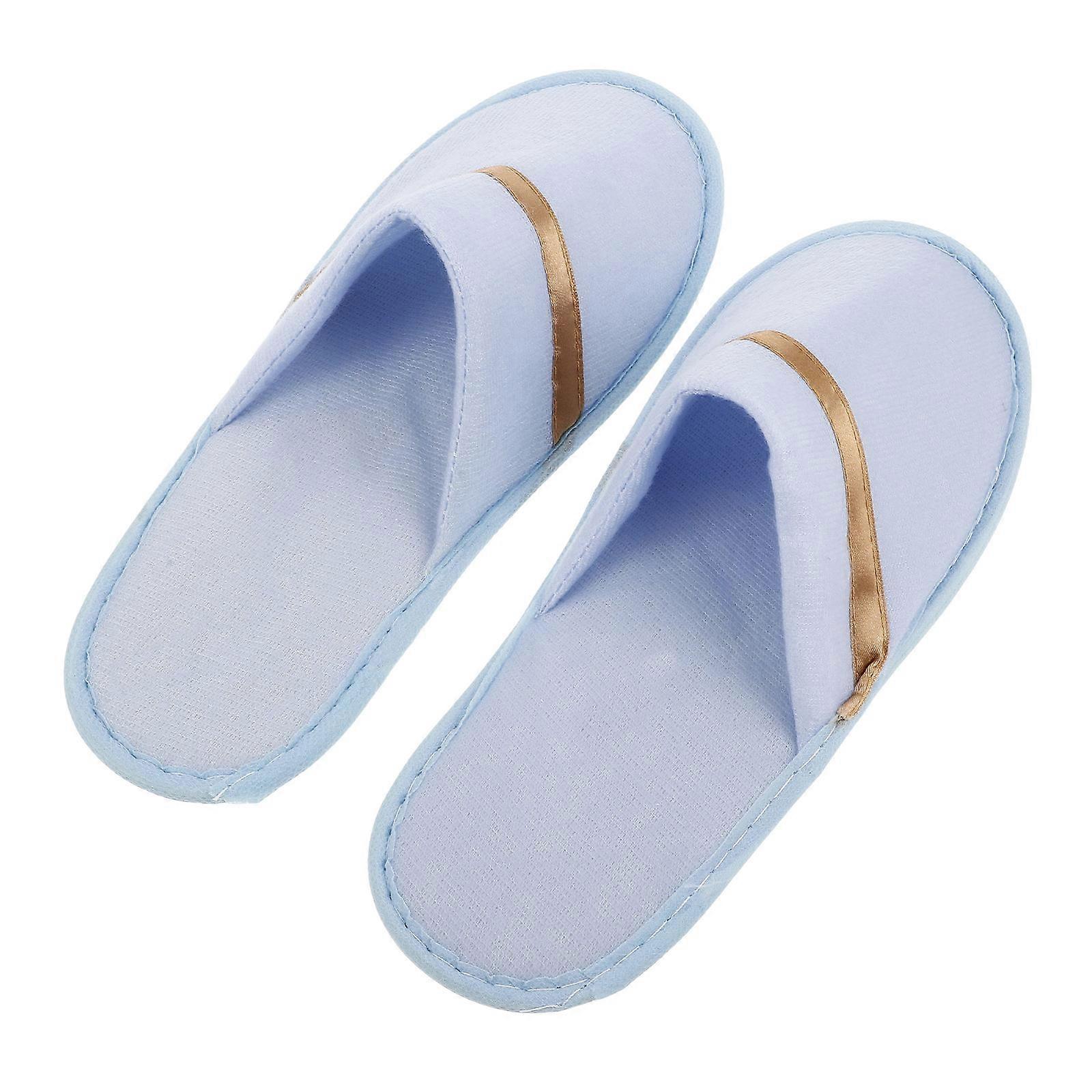 Comfortable Plush Disposable Hotel Slippers Non Slip Closed Toe 1Pair