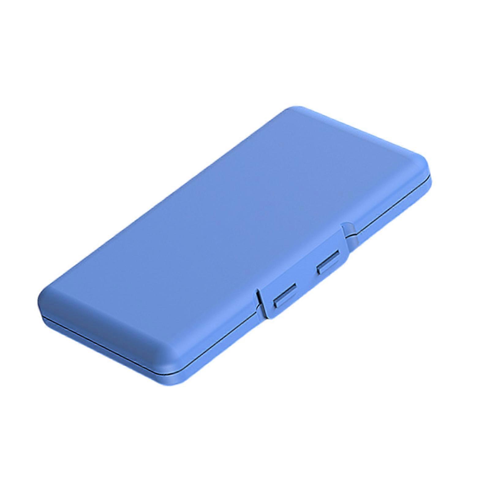 Portable M.2 SSDs Protective Box for 2280 2260 NVME NGFFs Drive Impact Resistant and Waterproof Design  Blue