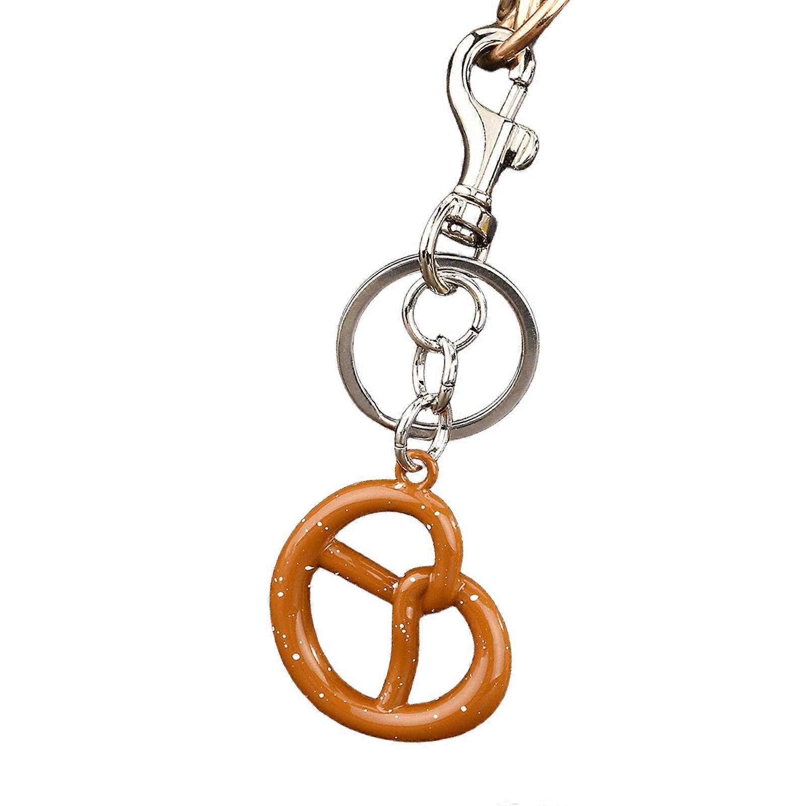 Biscuit Keychain Car Keyring Hangings Ornaments Stylish Car Key Chains Cookie Bag Pendant Keyholders for Bag Decorations Multicolor
