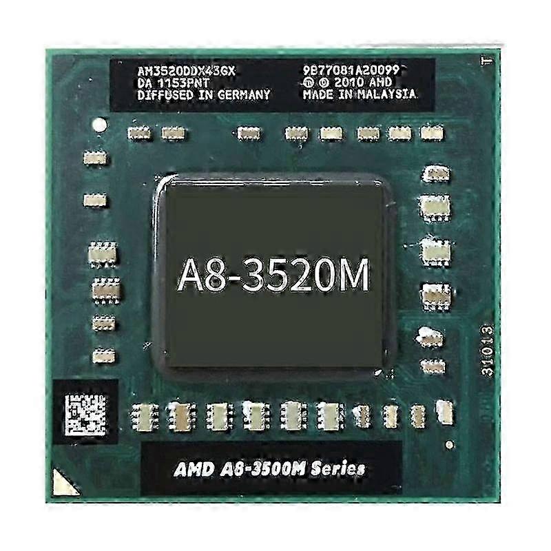 Processor A8-3520M 4cores 4Threads FS1r2 CPU