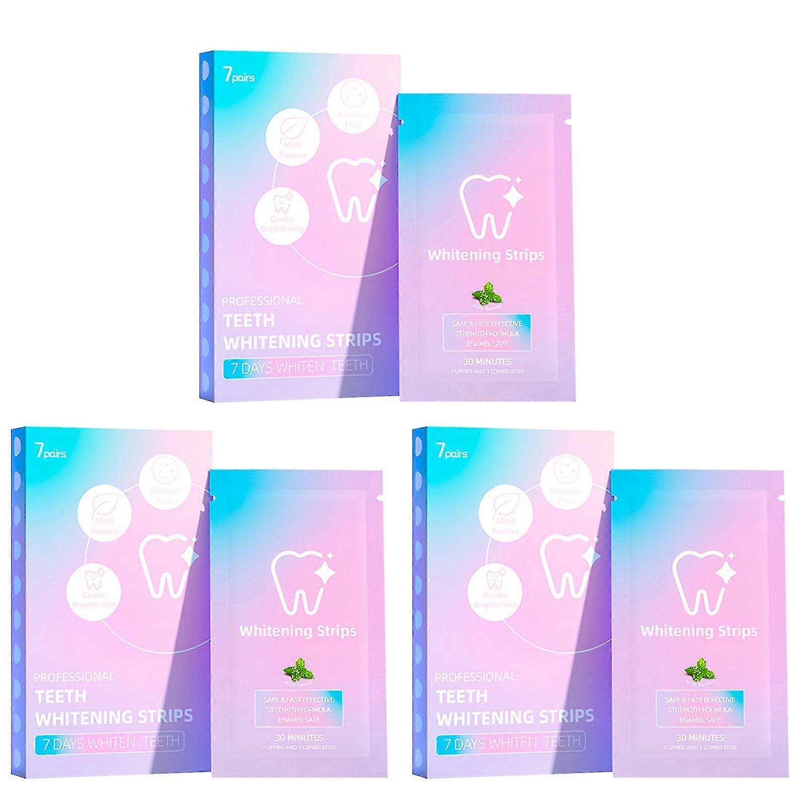 White Teeth Strips Set Innovative Dry Adhesion Technology: Our unique for Daily Use