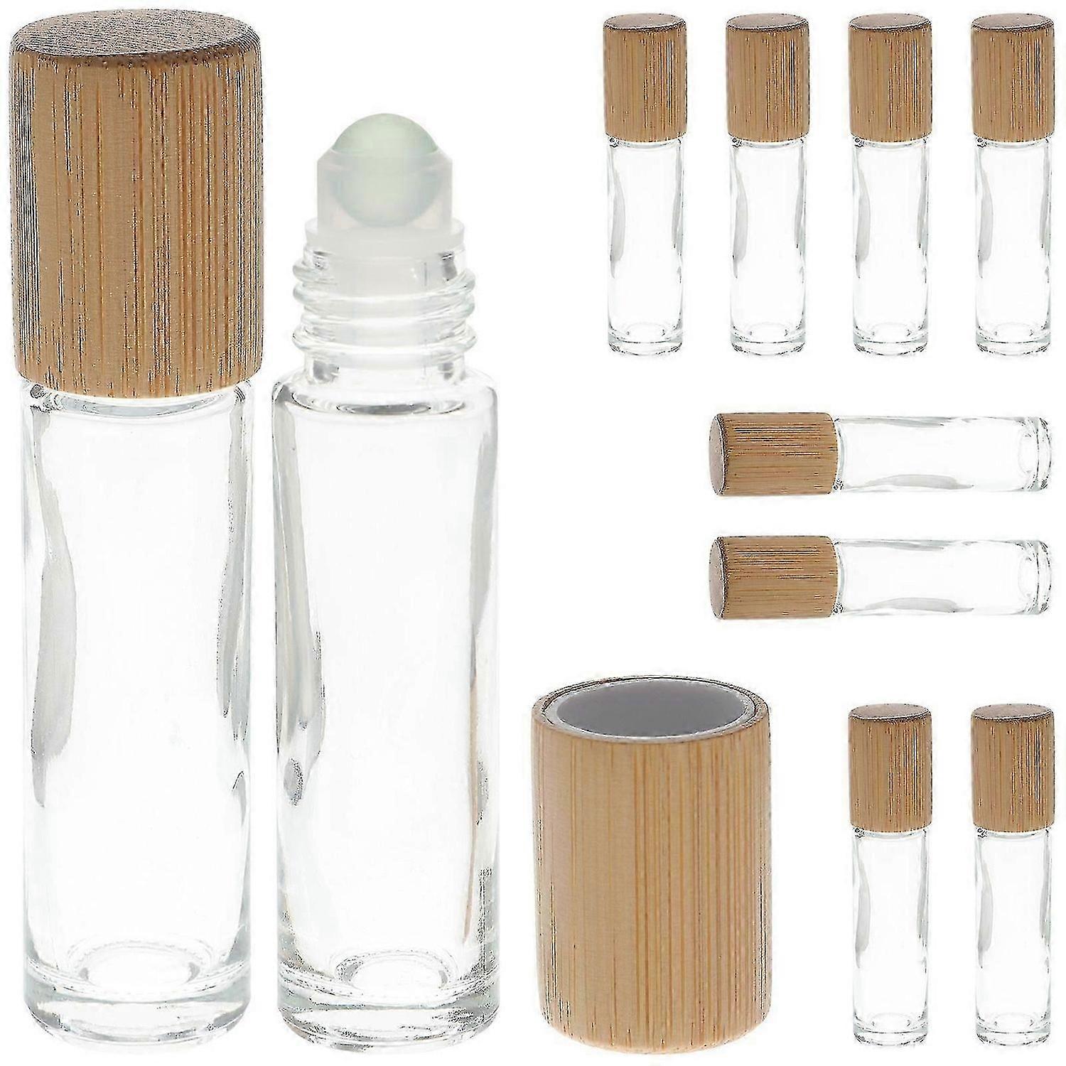 10st 10ML eterisk olja roll-on flaskor små parfym underförpackningar flaskor