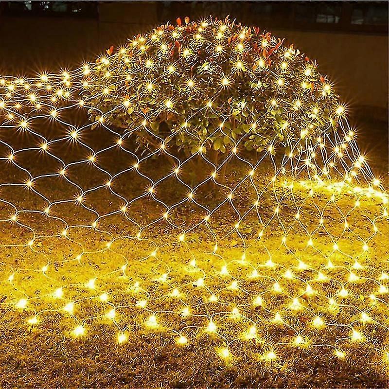 Led Netz Netz Kette Lichterketten Outdoor Weihnachtslichter Girlande Lampe Dekor Für Büsche Gartenparty Weihnachtsbaum Feiertagsbeleuchtung