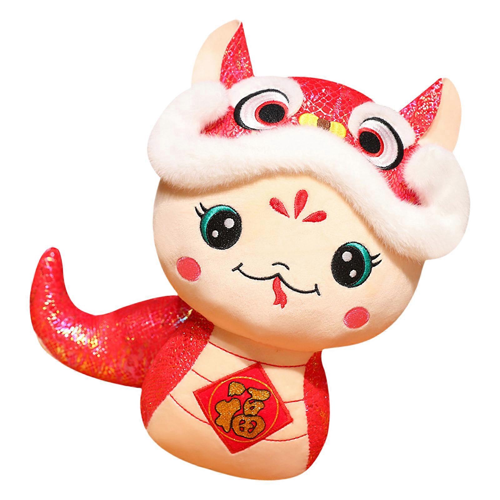 Zodiacs Snake Stuffed Animals Plush Toy, Snake Year Mascots Plush Toy Cute Soft Plushie Dolls for New Year Decorations Multicolor