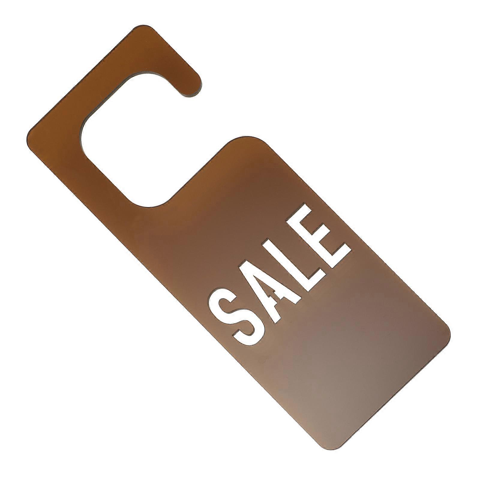 Acrylic Tag for Clothes Hanging Card with Creative Pattern 2Pcs