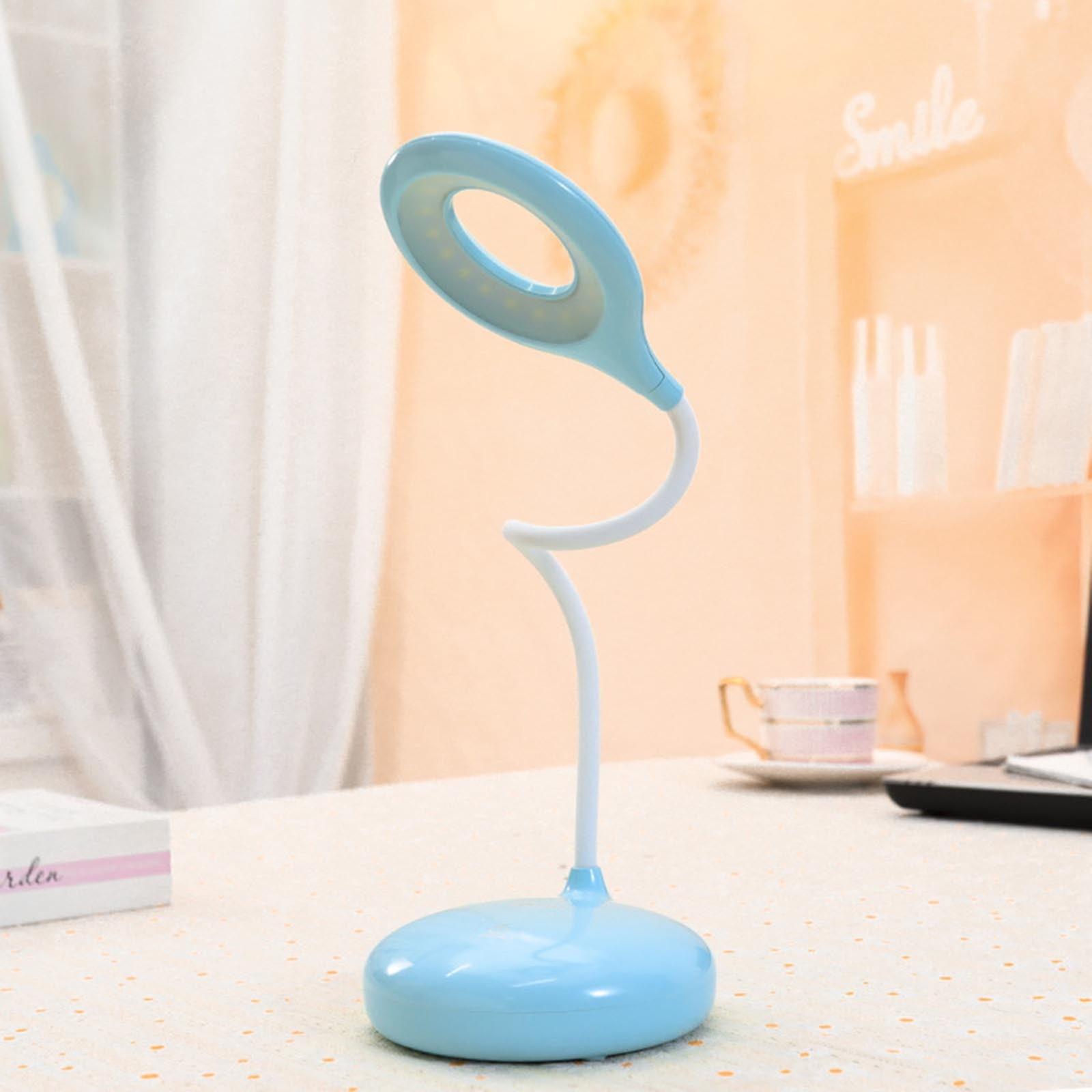 LED Desk Lamp, Foldable & Rechargeable, 3 Color Temp, Dimmable, Blue Light Eye Protection