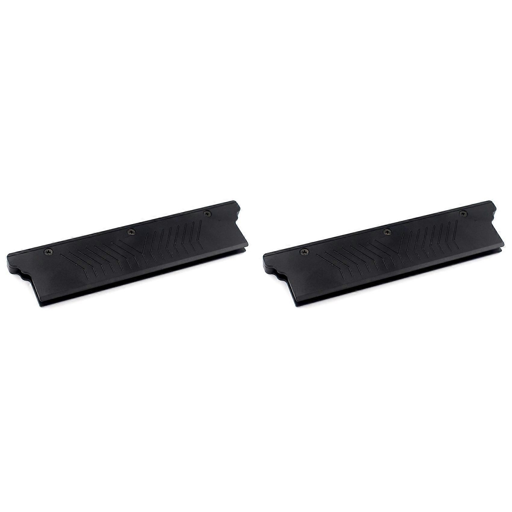 2X RAM Kühlkörper Kühler Kühlung Kühlkörper Kühler für DDR2 DDR3 DDR4 Desktop Speicher Wärmeableitung Pad Schwarz