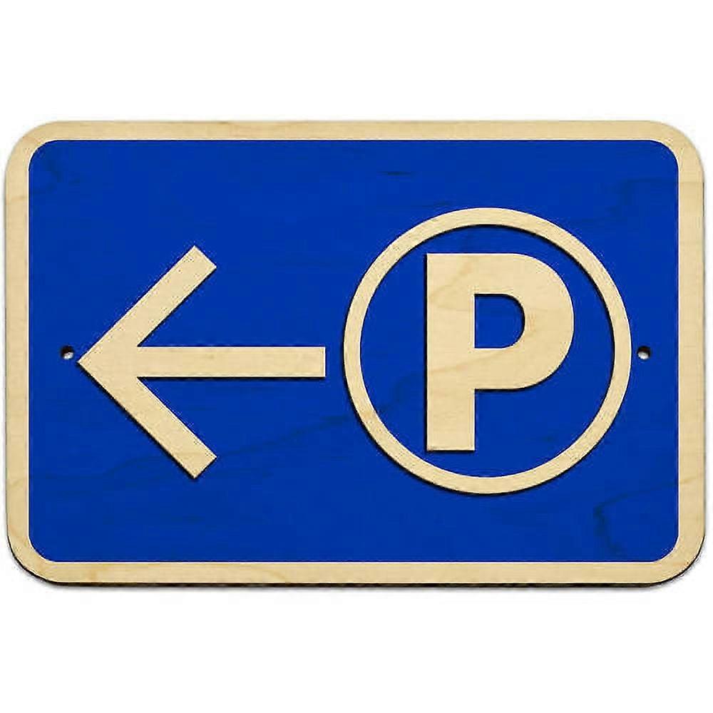 Parking Left Arrow Sign