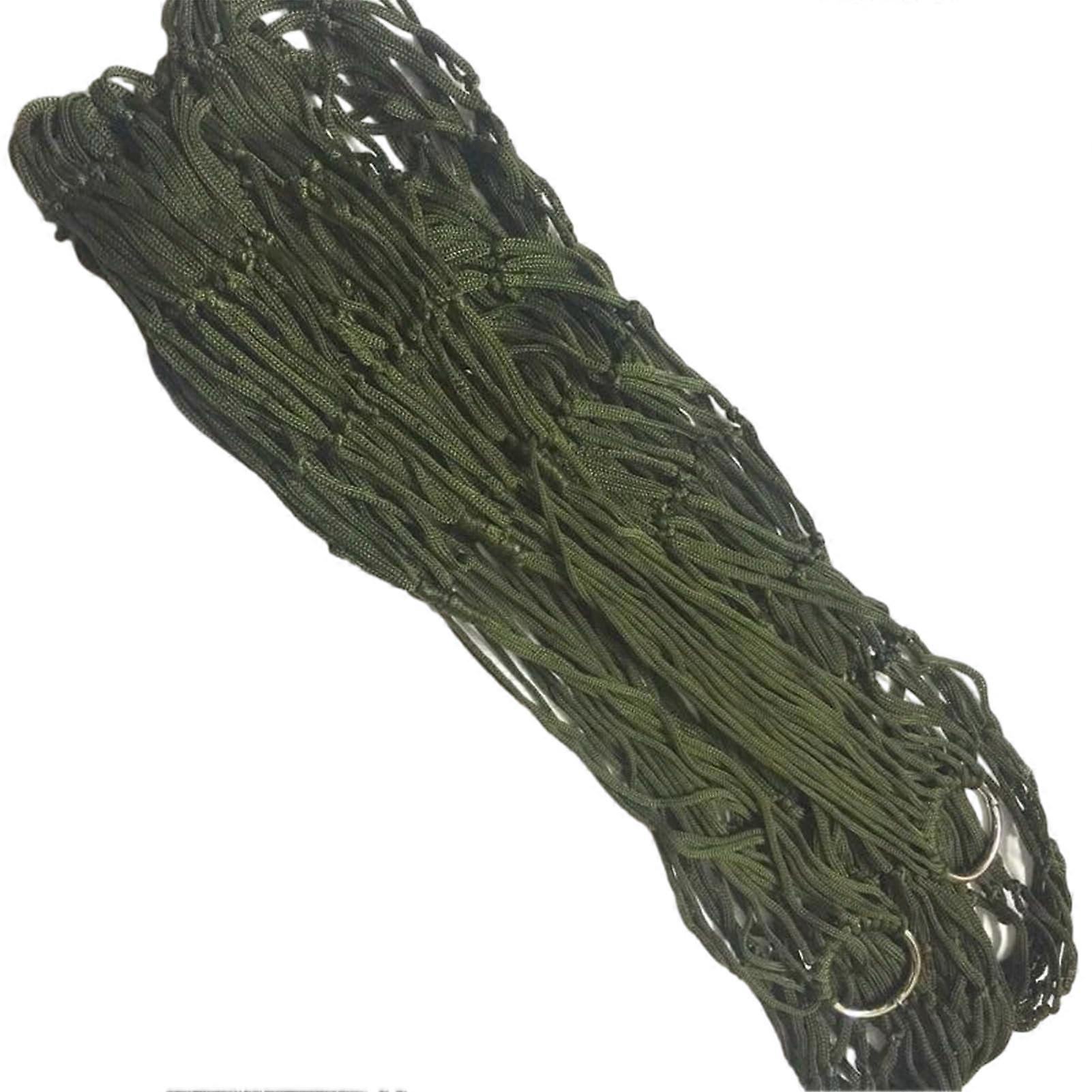 Mesh Camping Hammock Ultralight Portable In Nature Nylon Net Outdoor Dark Green