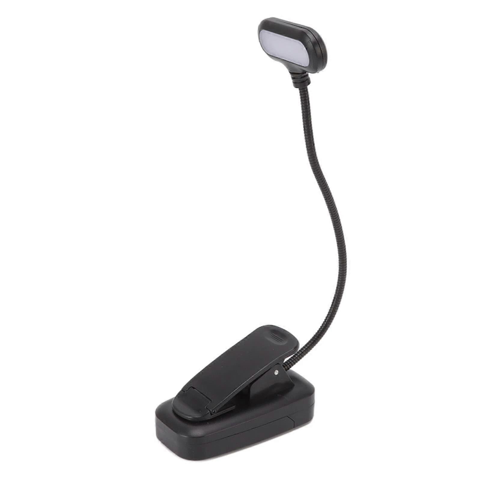 LED Desk Lamp with Clamp, Eye Protection, 3Level Brightness, Battery Efficient for Reading and Work
