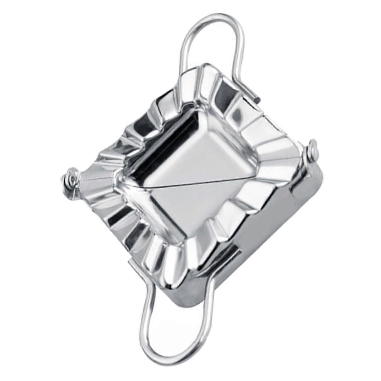 Stainless Steel Dumpling Maker Mould with Roller for Quick Shaping and Uniform Dough Thickness